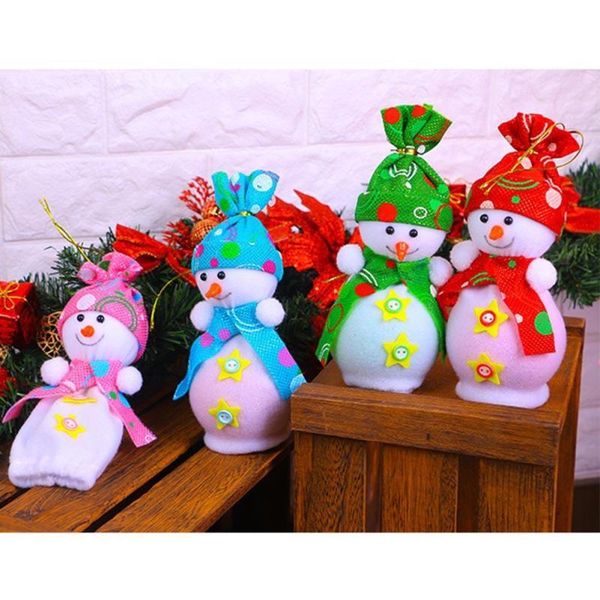 

chrismas snowman apple candy bags doll gifts christmas new year party decorative apple gift bags xmas eve ornaments q3
