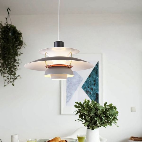 

nordic led loft pendant light colorful umbrella hanging lamp for dining room kitchen suspend hanglamp e27 home lighting fixtures
