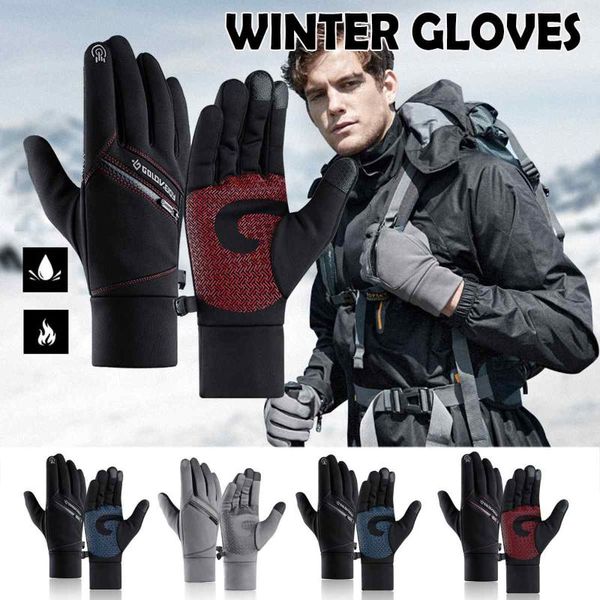 

ski gloves waterproof fleece thermal gloves snowboard snowmobile men women winter for sonwboarding