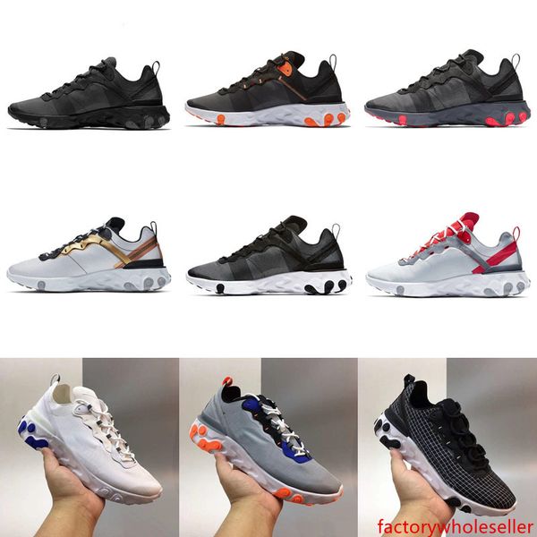 

taped seams solar red react element 55 total orange men running shoes for women designer sports mens women trainer 55s sneakers