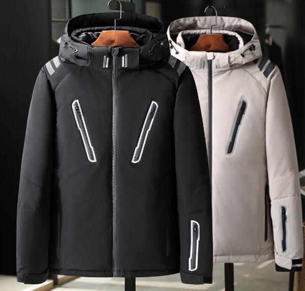 

мужская зима европа соединенные штаты америки новая мода досуг корейская версия бутик тонкий тенденция утолщенные теплый с капюшоном молодеж, Black