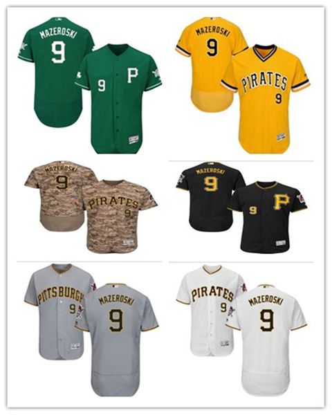 

пользовательские бесплатная доставка бейсбол кофта питтсбург pittsburghpirates 9 билл пиратский вид у козерожки мужчины женщины молодежи кра, Blue;black