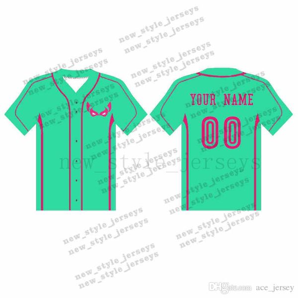 

61man custom baseball jerseys breathable 2019 men youth quick dry blue white stitched m-xxxl green baseball jerseys, Blue;black