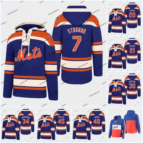

20 pete alonso mets hoodie jersey 48 jacob degrom 18 darryl strawberry baseball jerseys mets 16 gooden 34 noah 17 hernandez 52 cespedes, Black;red