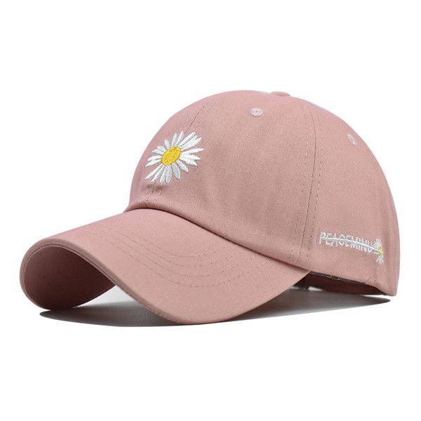 

2020 new small chrysanthemum baseball cap cotton chrysanthemum cap cap wild trendy men and women cotton hat, Blue;gray