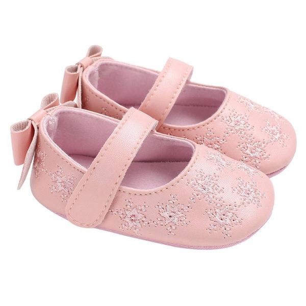 

infant girl shoes first walker anti-slip toddler baby crib crawl shoes bow leather soft sole crib toddler newborn ##2