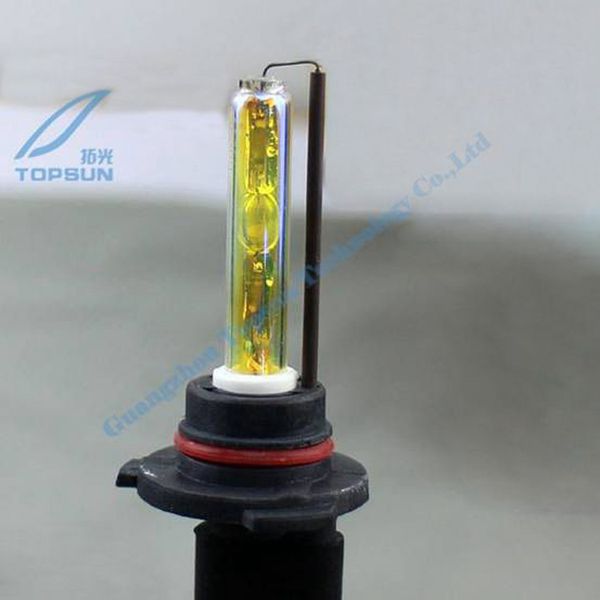 

gzid 2pcs cnlight 35w straight-shaped xenon hid lamp h1 h3 h7 h8 h11 head replacement bulb 3000k golden yellow light