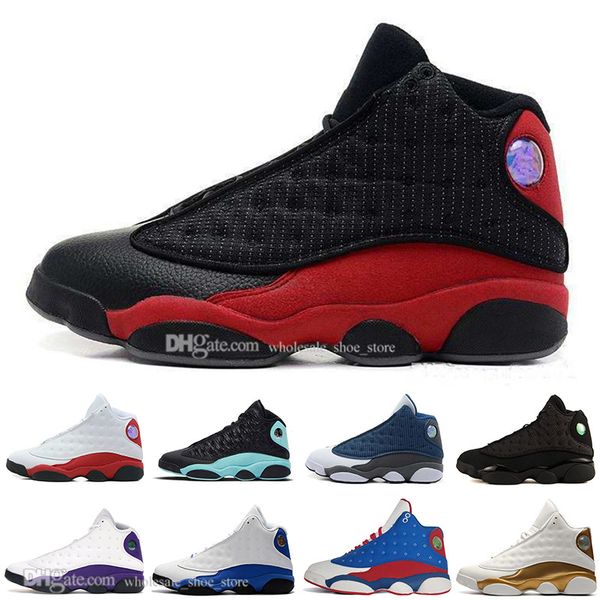

13 13s mens basketball shoes lakers rivals hyper royal italy blue chicago bred wheat black cat men athletics sports sneakers