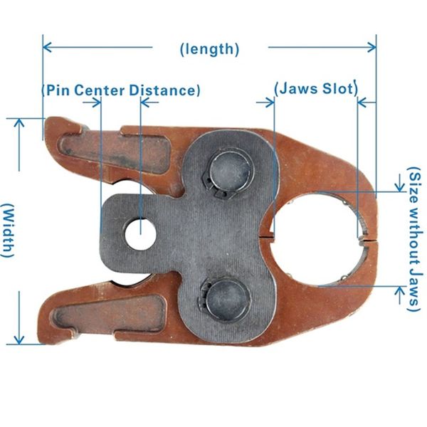 

universal jaws for pex pipe crimping tools 1550 pressure pipe clamp universal head hydraulic electric pressure clamp head