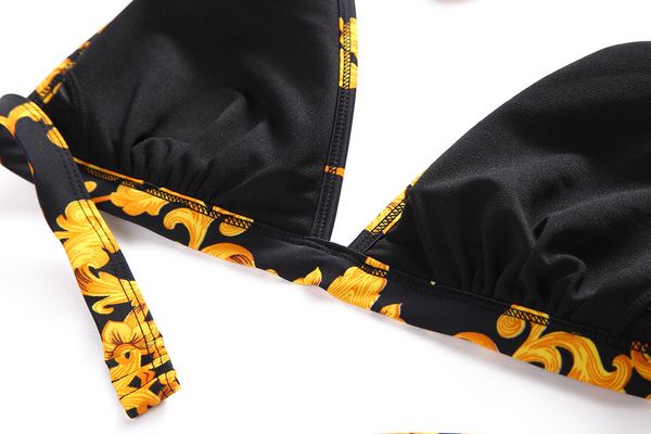 

женщины высокого качества двухкусочная эпикировка новой классическая мода шаблон дизайнер купальник сексуальное бикини попы печать lady купа, White;black