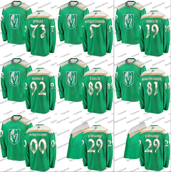 

Vegas Golden Knights Deryk Engelland Alex Tuch Jonathan Marchessault William Karlsson Reilly Smith Marc-Andre Fleury Hockey Jerseys