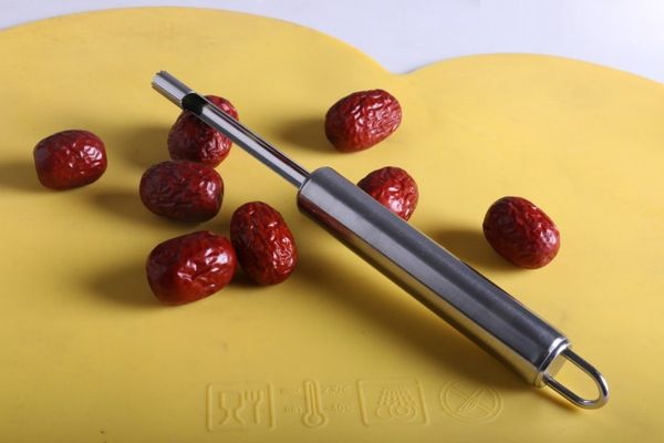 

1pc stainless steel cherry pitters corer fruit seed core remover slicer kitchen gadgets fruit & vegetable tools qa 084