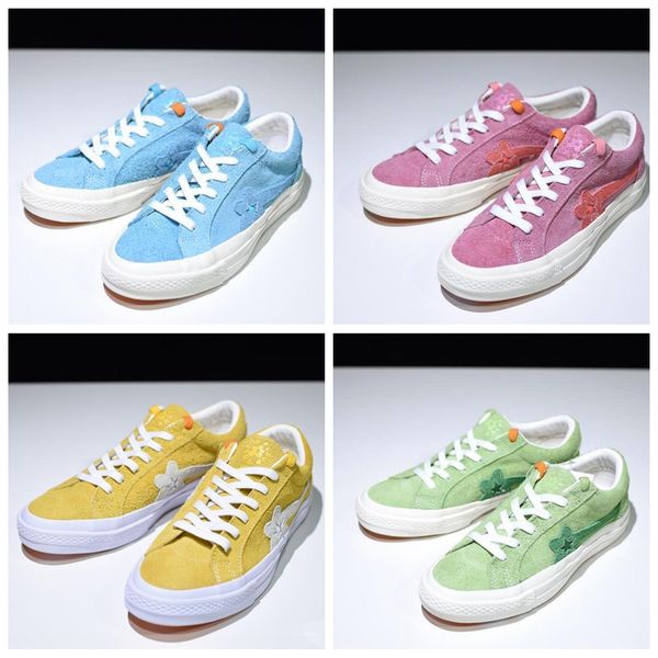 

Converse One Star x Golf Le Fleur TTC Creator x Одна звезда Golf Le Fleur Wang Замша Красный Синий Фиолетовый З
