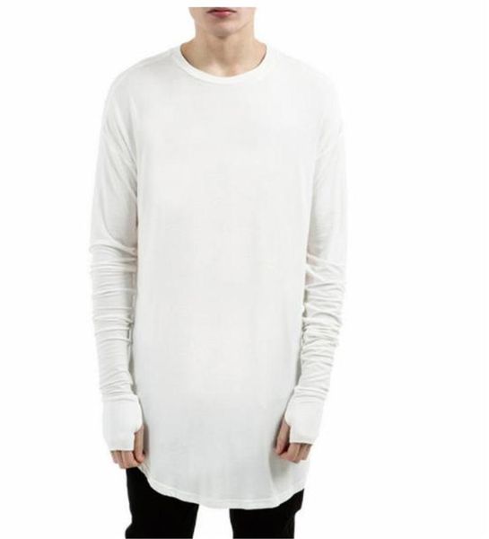 

new solid color mens designer tshirt o шеи дуга длинные мужские стиль tops популярные мужская одежда, White;black