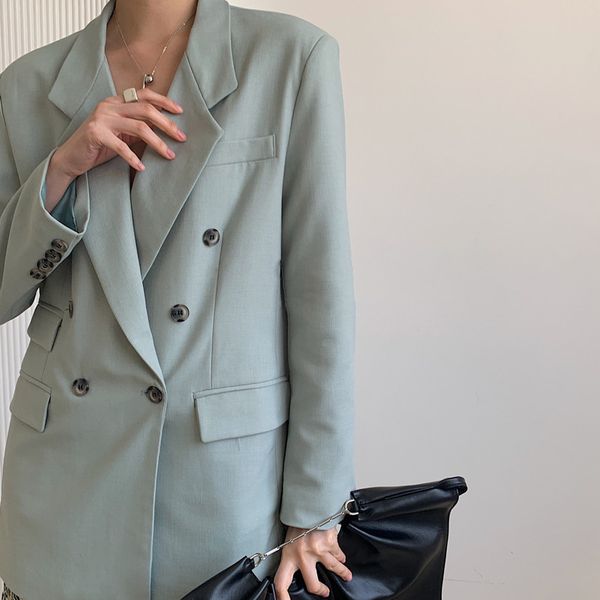 

blazer jakect designer women office ladies oversize boy blue grey blazer jacket 2020 spring autumn new, White;black