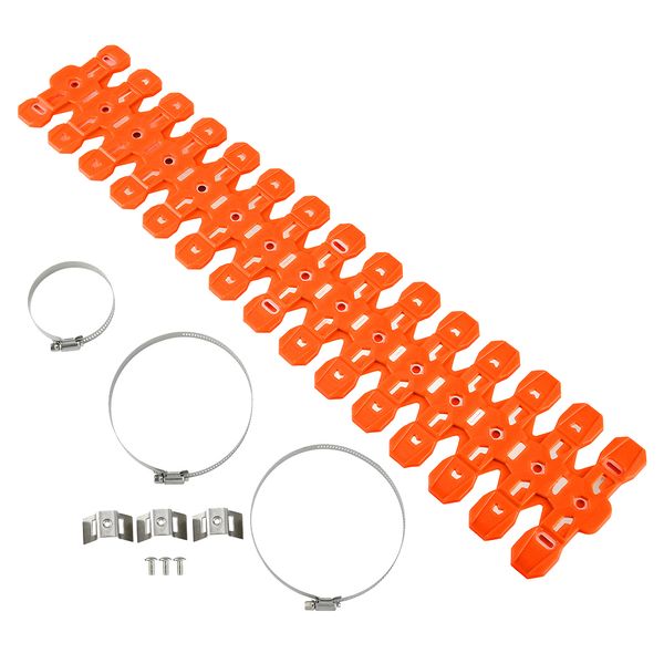 

cnc 2 stroke motorcycle exhaust pipe guard protector heatproof cover orange