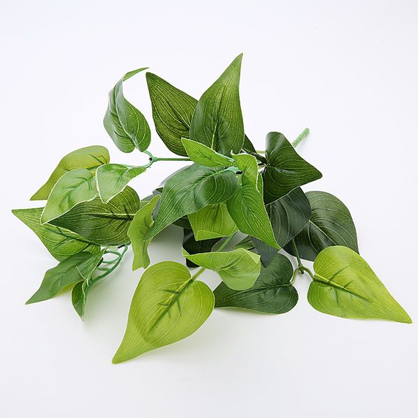 

artificial plants 34cm 7 chicken heart leaves grass artificial greenery plant wall material home decoration plastic plants grass