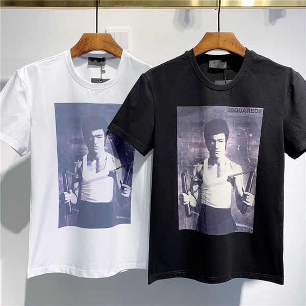 

2020 luxury print phillip plain t-shirt fashion casual fitness cool o-neck men's bear t-shirt summer short-sleeved men's clothing, White;black