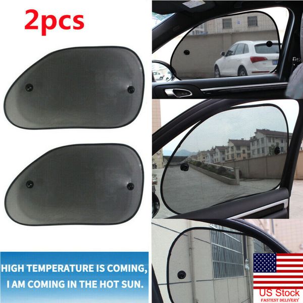 

2x car side window black mesh sun shade visor anti-uv cover shield for baby kids