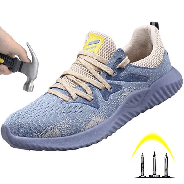

2019 light beef tendon bottom work shoes breathable deodorant steel toe caps smash-proof safety shoes indestructible men's boots, Black