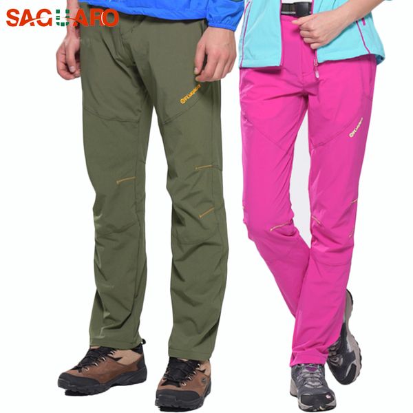 

saguaro 2019 new thin monolayer hiking pants summer quick-drying sports pants for men women super stretch trekking outdoor, Black;green