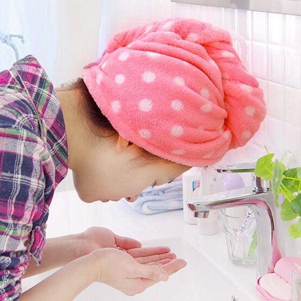 

леди защитить волосы быстро сухие волосы полотенце платок сухой колпачок прекрасный сушки ванной полотенце мягкая голова обернуть шляпу поло