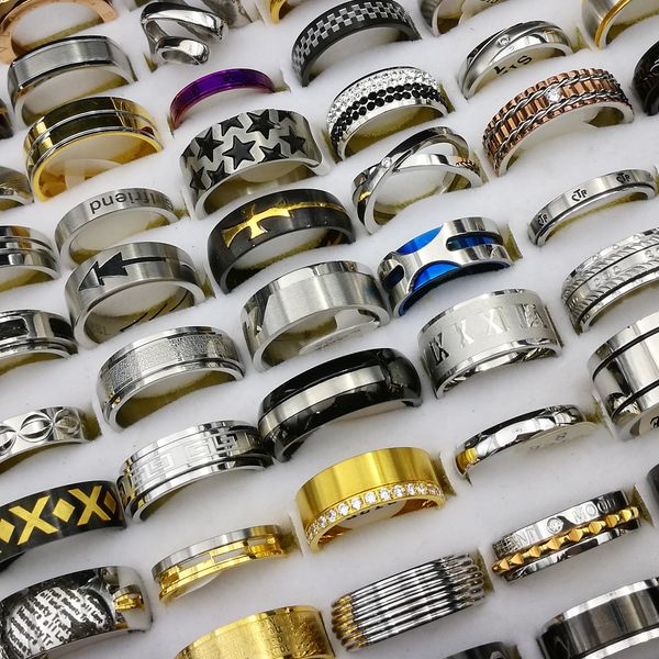 

dhl wholesale women men titanium steel stainless steel sliver rings, Silver