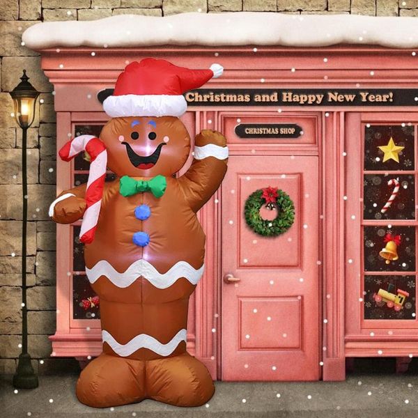 

1.5m gingerbread man model inflatable toys christmas garden yard arch decor