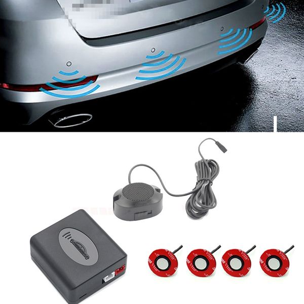 

автомобиль парктроник звуковой сигнал датчик парковки с 4 reverse датчики 16.5мм резервного парковки-радар монитор детектора системы black