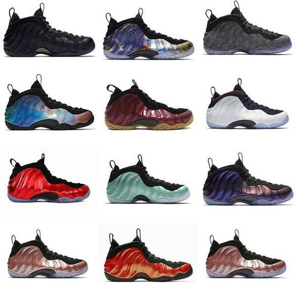 

penny hardaway men basketball shoes foam one abalone habanero red black metallic gold alternate galaxy olympic mens sports sneaker size 8-13