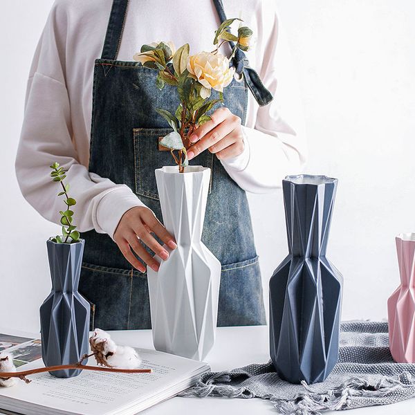 Modern Origami Vases Ceramic Tabletop Flowerpot Vase Home