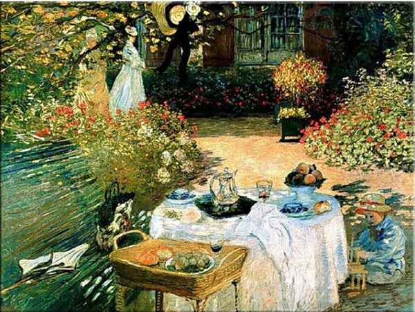 

claude monet bilder - das frÃ¼hstÃ¼ck home decor handpainted &hd print oil painting on canvas wall art canvas pictures 200106