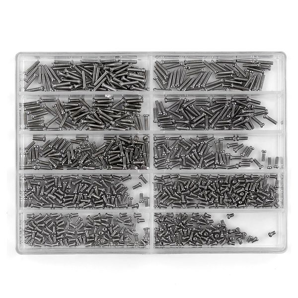 

1000pcs/pack tiny assortment for clock watch eye glasses screws repair kit tools for drop shipping wholesale