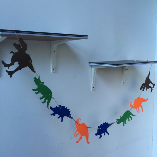 2019 Kawaii Dinosaur Partys 3 Meter Felt Banner Flag Birthday