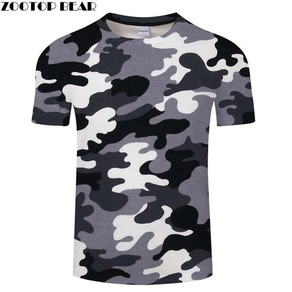 

red gray green camouflage clothing 3d printed tshirt men women short sleeve t-shirt brand t shirt funny tees asian size 6xl, White;black