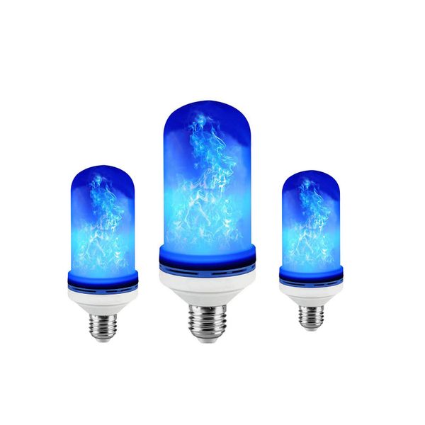 

9w 2835 led blue flame effect fire light bulbs e27 b22 creative lights flickering emulation vintage atmosphere decorative lamp (4 modes