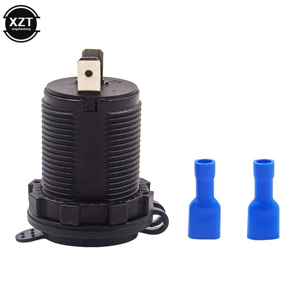 

waterproof cigarette lighter 12v 120w motorcycle car boat tractor accessory power socket plug outlet car-styling black color