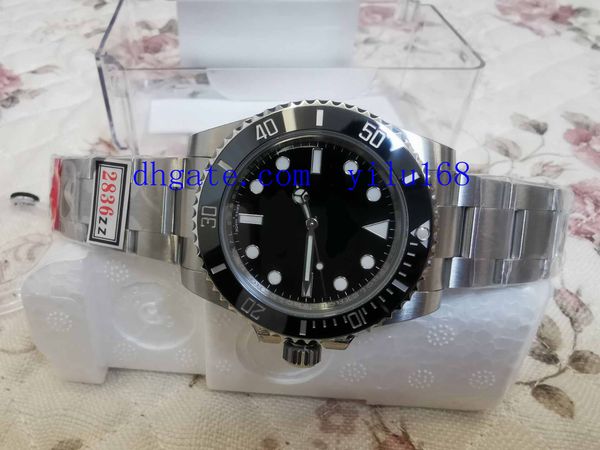 

mens watch zzf factory 114060ln 114060 no date 904l ss/ss zzf eta 2836 40mm uni-directional diver ceramic bezel mechanical watch, Slivery;brown