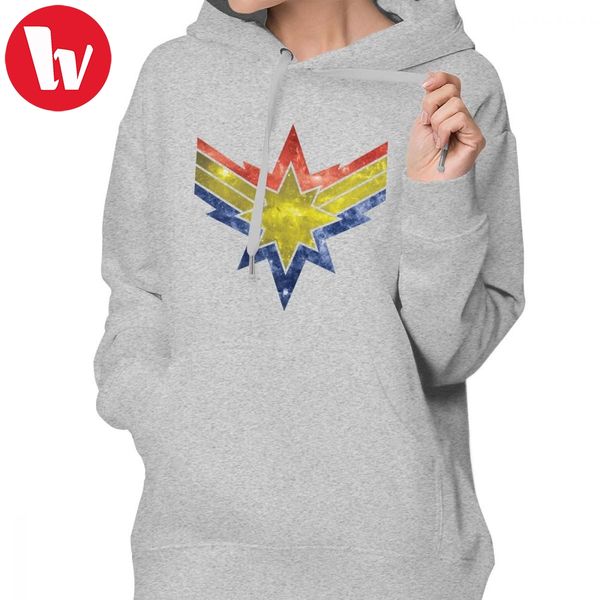 

marvel hoodie punch holes in the sky hoodies big sizes long-sleeve hoodies women white graphic street wear pullover hoodie, Black