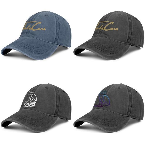 

drake owl men and women truck adjustable cowboy hat cool sports fashionball cute stylish classic cowboy drake logo ovo white art take up, Blue;gray
