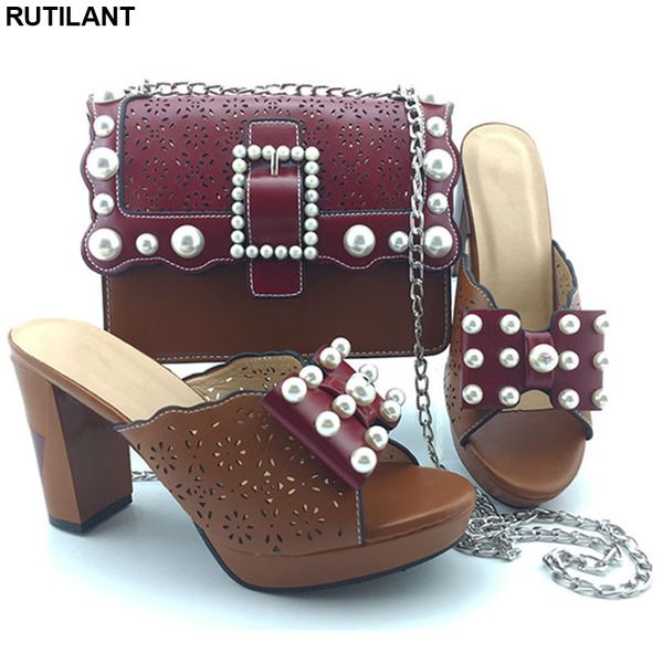 

women shoes and bag set in italy shoes women designers plus size heel shoe and bag set for party in, Black