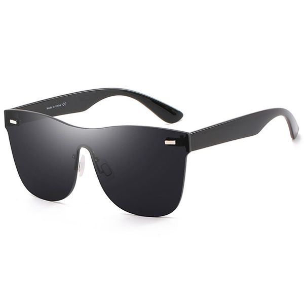 

fashion rimless sunglasses brand design women men vintage coating mirror sun glasses retro shades female uv400, White;black