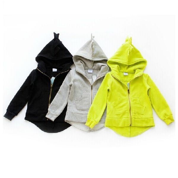 

dinosaur children's hoodies girls sweatshirts kids hooded jackets dino girls clothes outfits coats costumes outfits, Blue;gray
