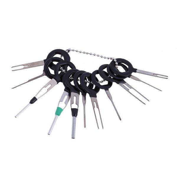 

11pcs auto car circuit board plug wire harness terminal extractor pick connector crimp pin back needle remove car repair tool