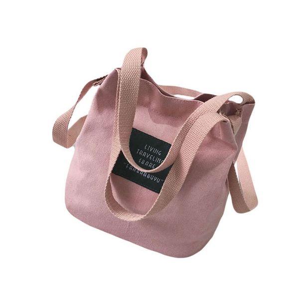 

6 colors women's fashion canvas handbag shoulder bag satchel tote messenger purse bags 2019 fashion small shoulder bags