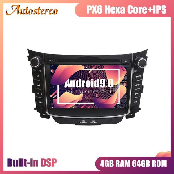 

px6 android 9.0 dsp dvd-плеер автомобиля для i30 2011-2016 автомобильный gps навигации магнитолой автомагнитол multimedia player