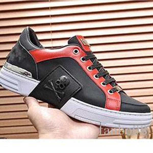 

fashion men's shoes lightweight popular high luxury lace-up sneakers low breathable comfortable shoes r0829, Black