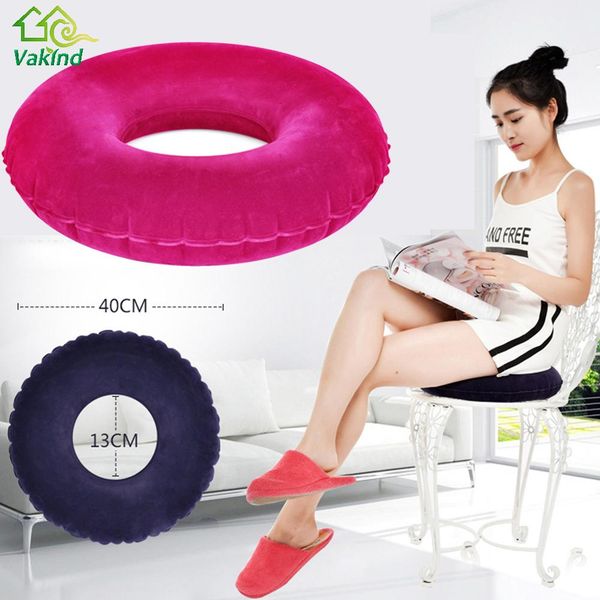 

new inflatable round cushion vinyl seat cushion medical hemorrhoid pillow sitting donut massage pillow high quality