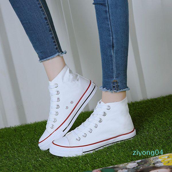 

fashion skate sneakers lace-up teens casual plimsolls women little white board shoes korean ulzzang summer canvas shoes z04, Black