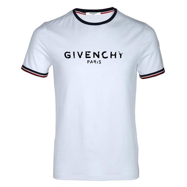 

g2 givenchy cotton leathers o-collar short sleeve t-shirt brand deluxes men's t-shirt leisure style sports men, Gray